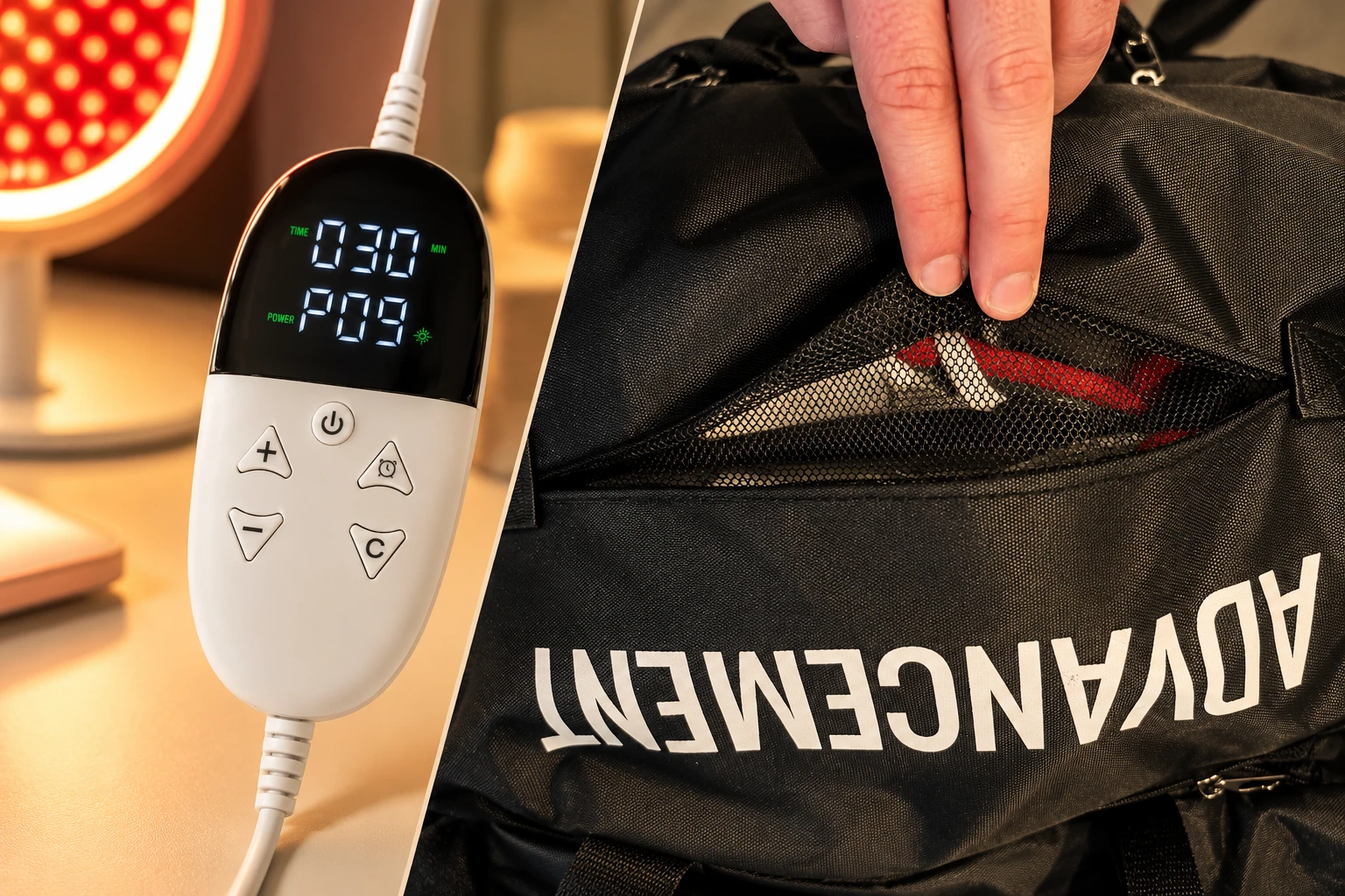 Controlador de lámpara y compartimento de mochila aportados por Edelid